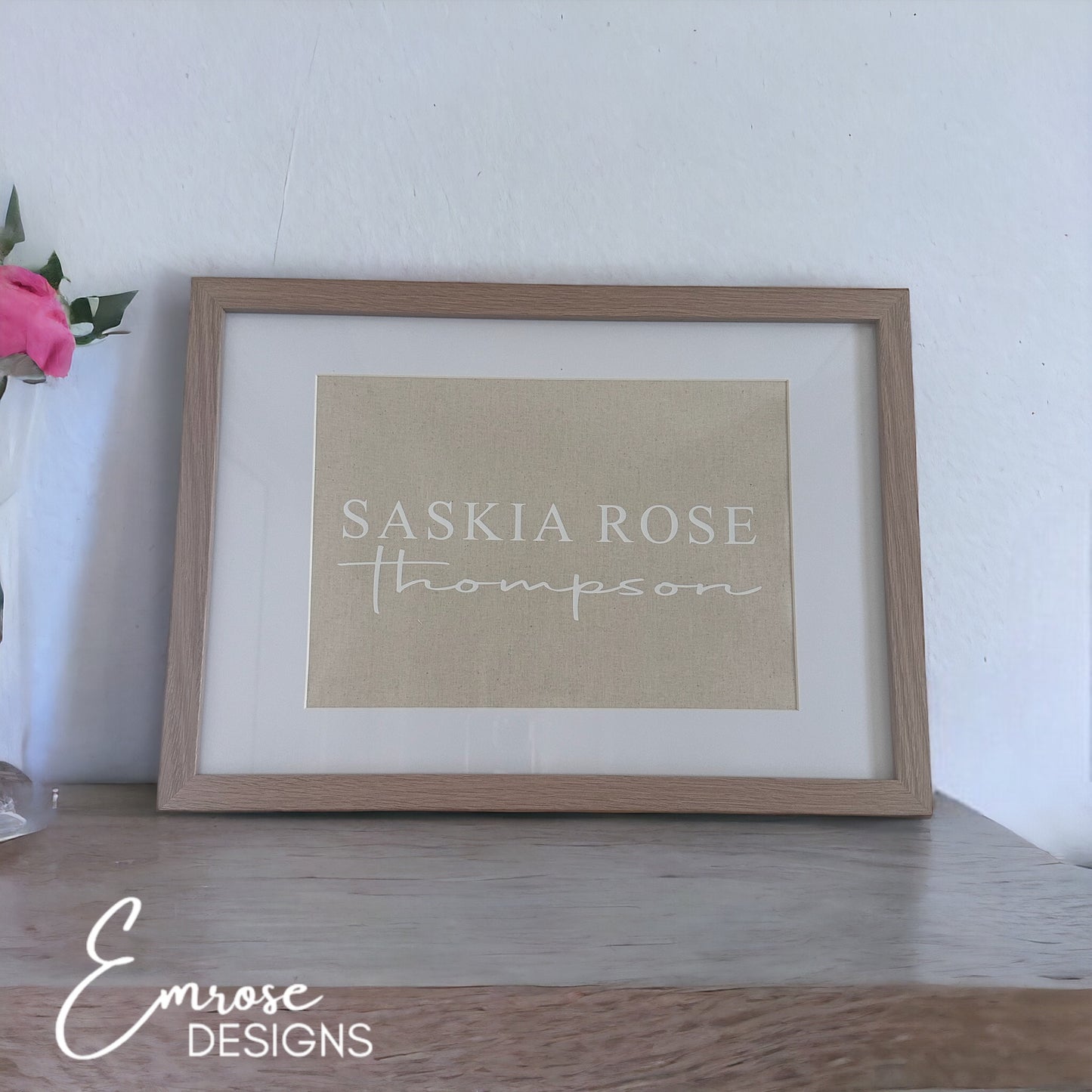 Custom Name Frame