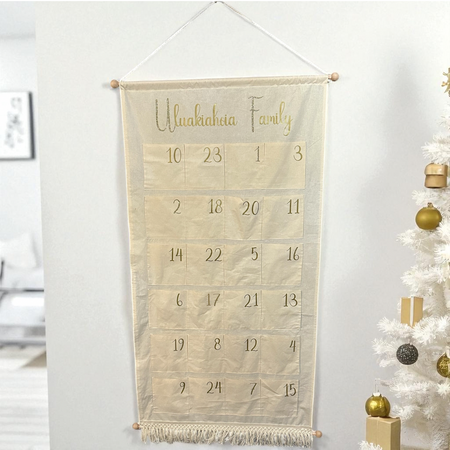 Handmade 1.8m Advent Calendar