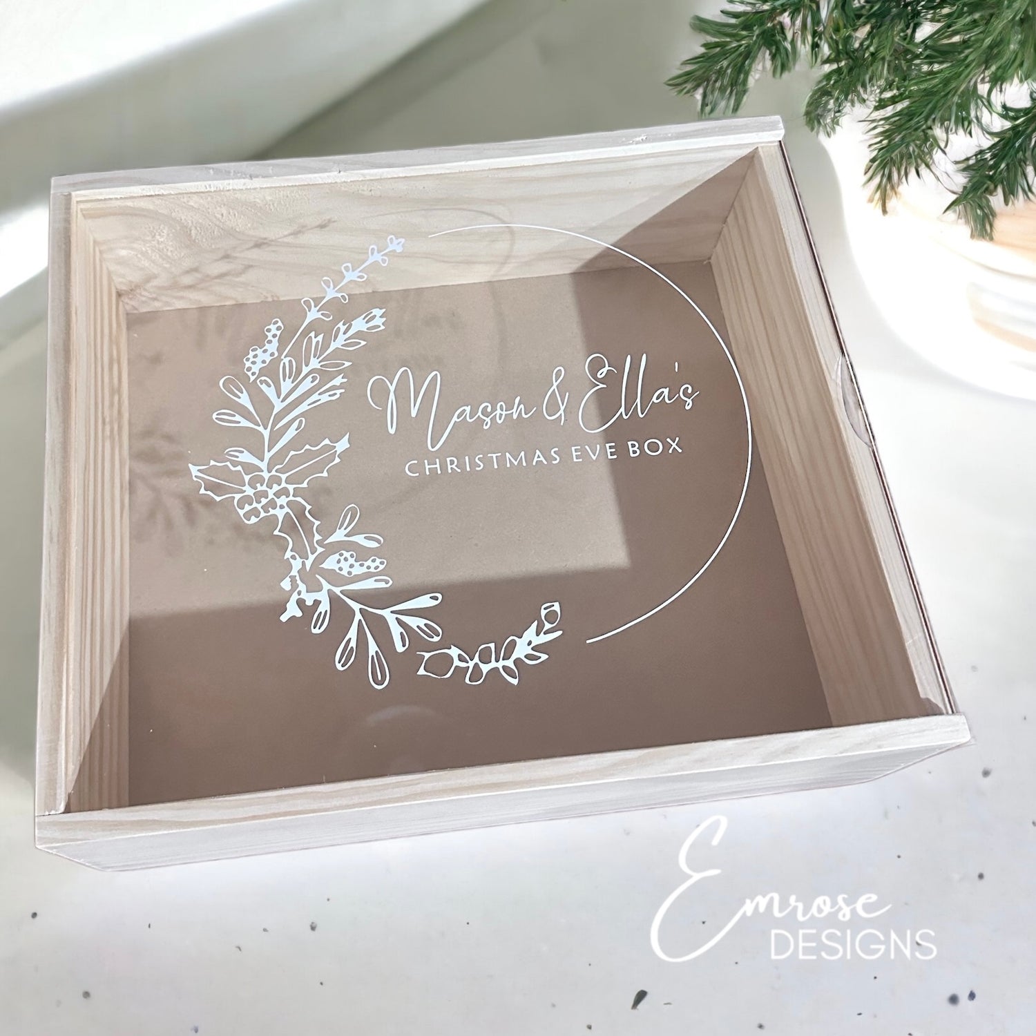 Timber Keepsakes Box with Acrylic lid