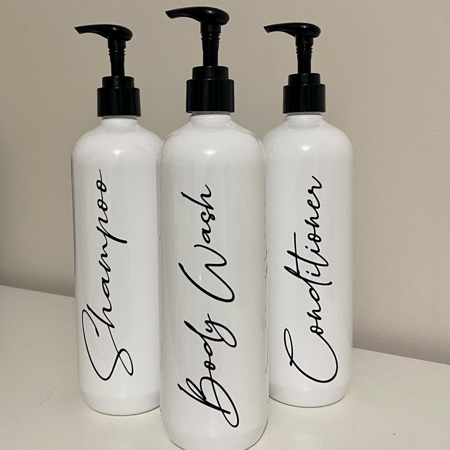 Personalised Bathroom Bottles