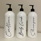 Personalised Bathroom Bottles