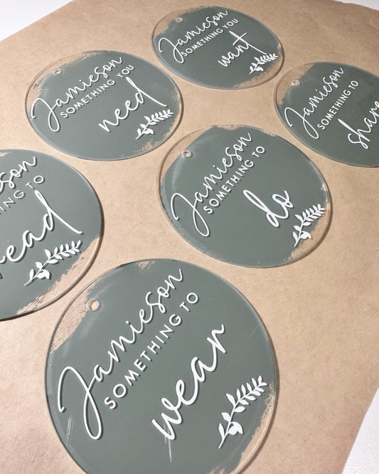 Acrylic Gift Tags