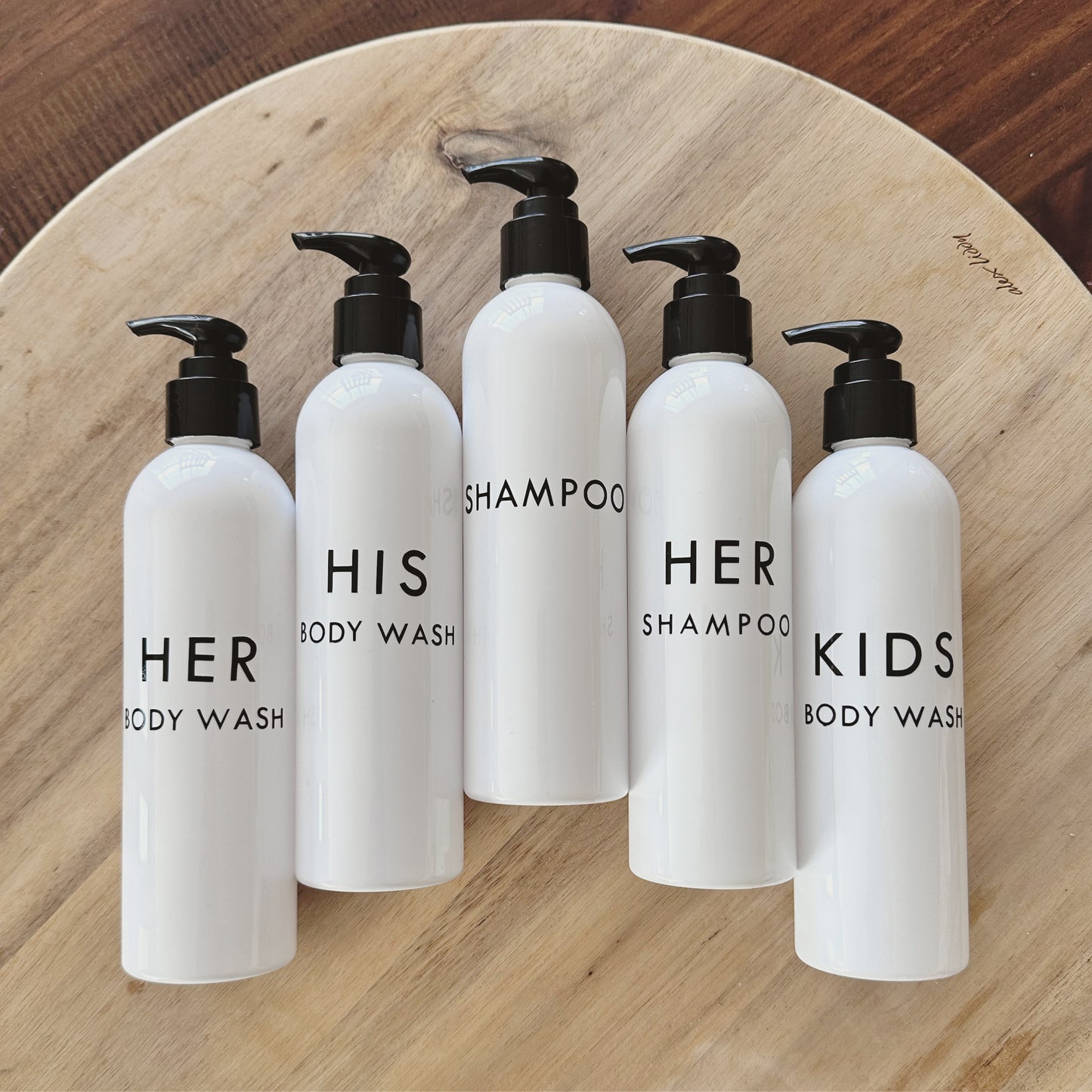 Personalised Bathroom Bottles