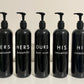 Personalised Bathroom Bottles