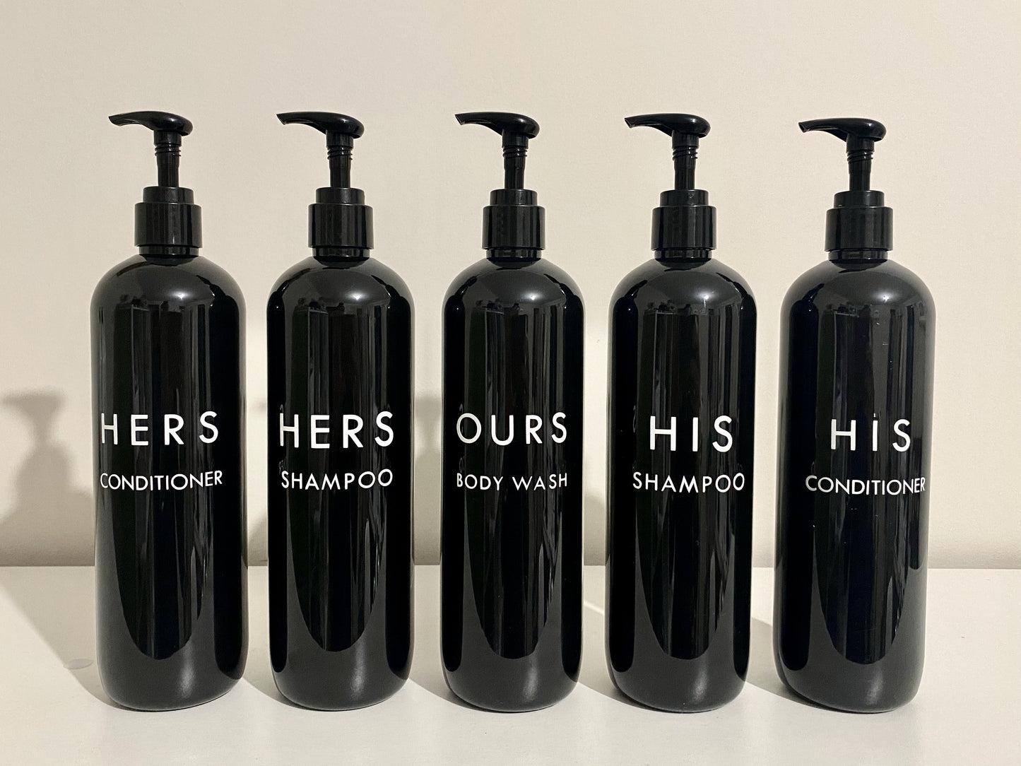 Personalised Bathroom Bottles