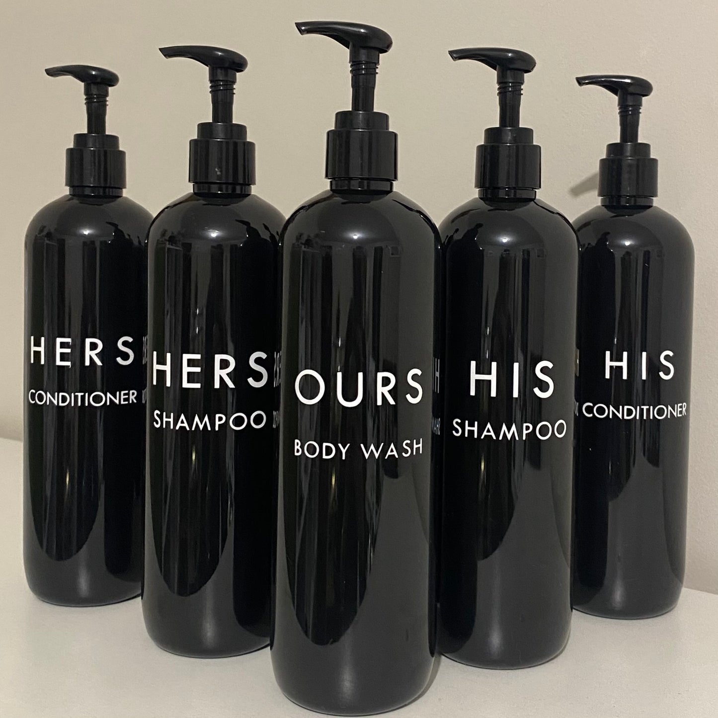 Personalised Bathroom Bottles