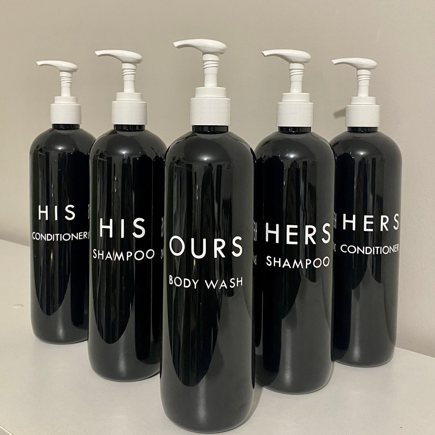 Personalised Bathroom Bottles