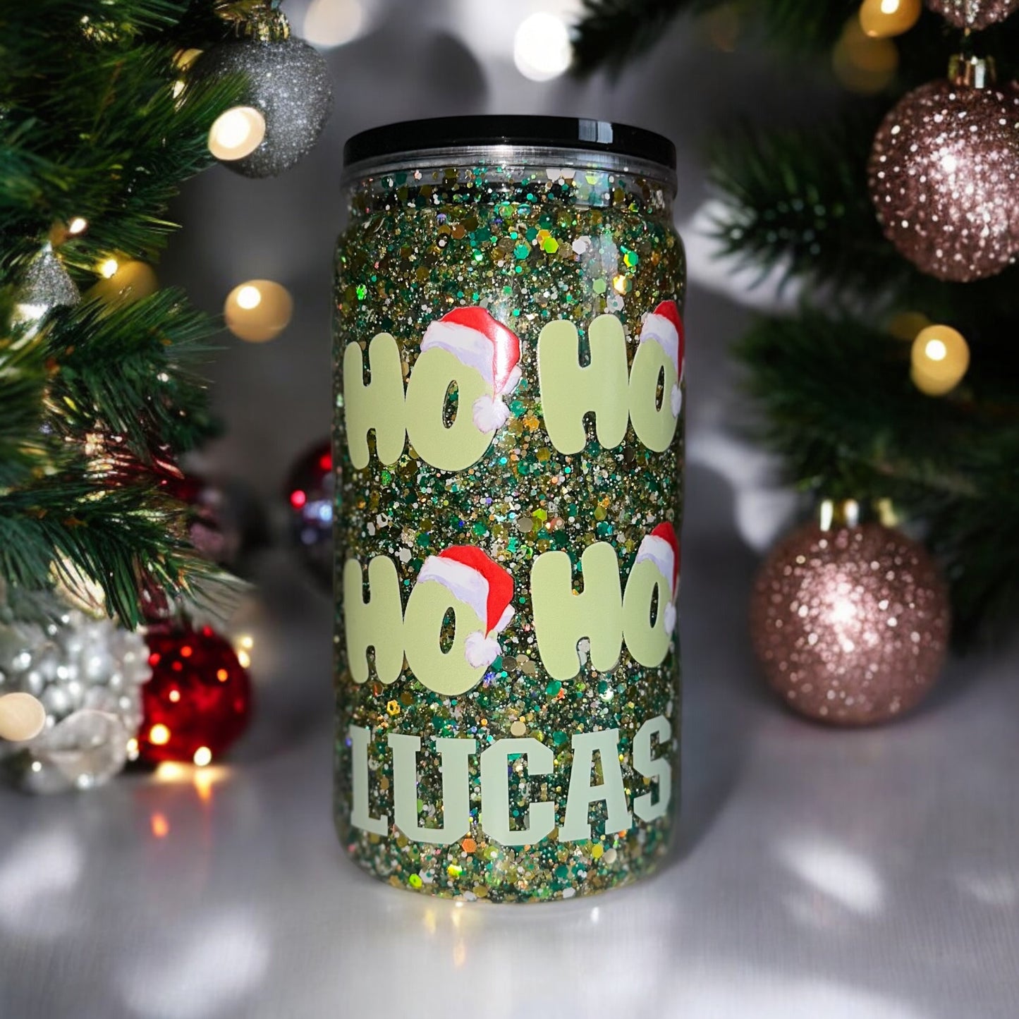 Christmas Glitter Tumblers