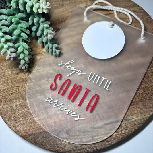 Acrylic Santa Countdown