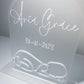 Acrylic Baby Plaque with stand
