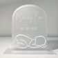 Acrylic Baby Plaque with stand