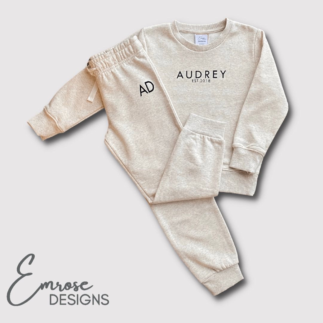 Personalised baby tracksuit best sale